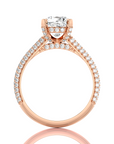 Moonlit Marvel Pave Diamond Engagement Ring