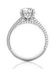 Moonlit Marvel Pave Diamond Engagement Ring