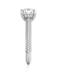 Moonlit Marvel Pave Diamond Engagement Ring