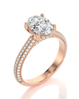 Moonlit Marvel Pave Diamond Engagement Ring