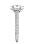 Moonlit Marvel Pave Diamond Engagement Ring