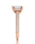 Moonlit Marvel Pave Diamond Engagement Ring