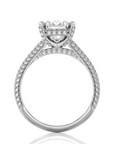 Moonlit Marvel Pave Diamond Engagement Ring