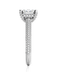 Moonlit Marvel Pave Diamond Engagement Ring