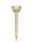 Moonlit Marvel Pave Diamond Engagement Ring