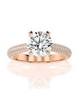 Moonlit Marvel Pave Diamond Engagement Ring