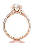 Moonlit Marvel Pave Diamond Engagement Ring