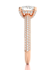 Moonlit Marvel Pave Diamond Engagement Ring