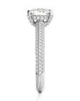 Moonlit Marvel Pave Diamond Engagement Ring