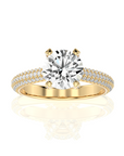 Moonlit Marvel Pave Diamond Engagement Ring