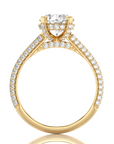 Moonlit Marvel Pave Diamond Engagement Ring