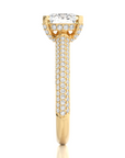 Moonlit Marvel Pave Diamond Engagement Ring