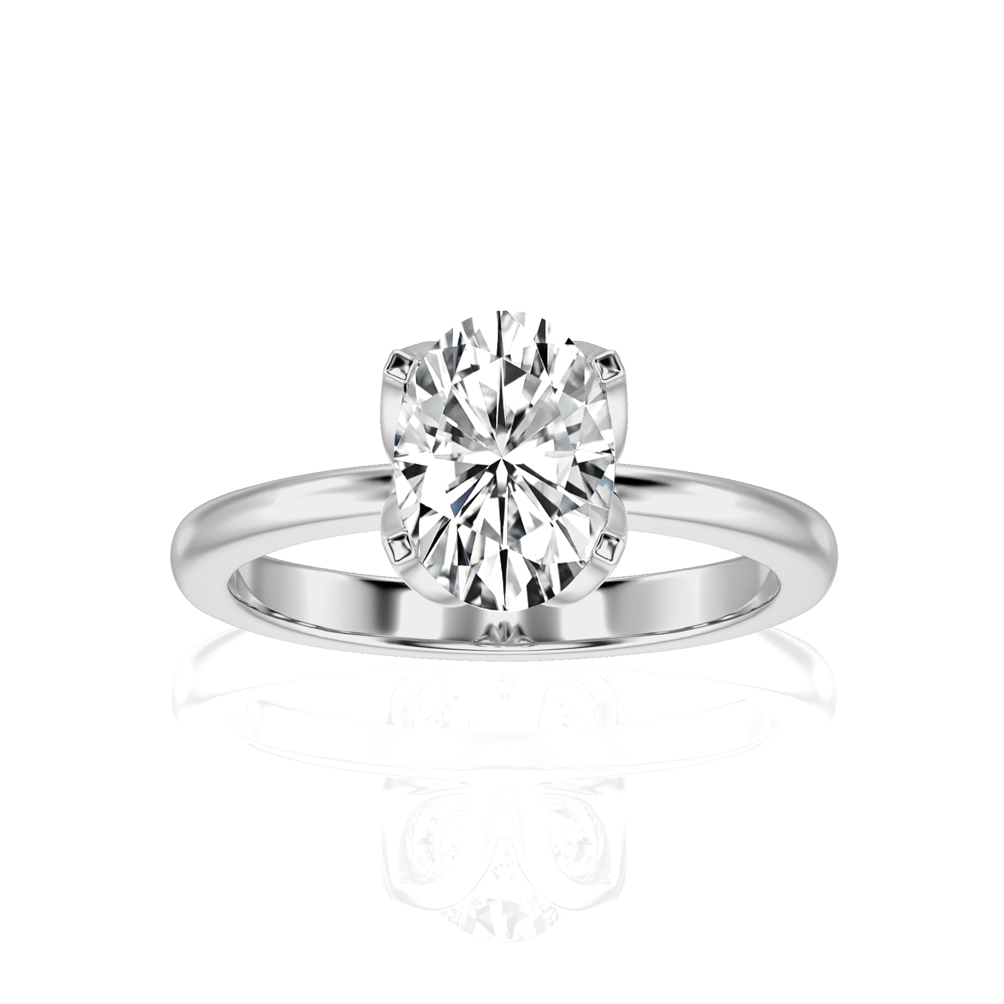 Simply Starlike Solitaire Engagement Ring
