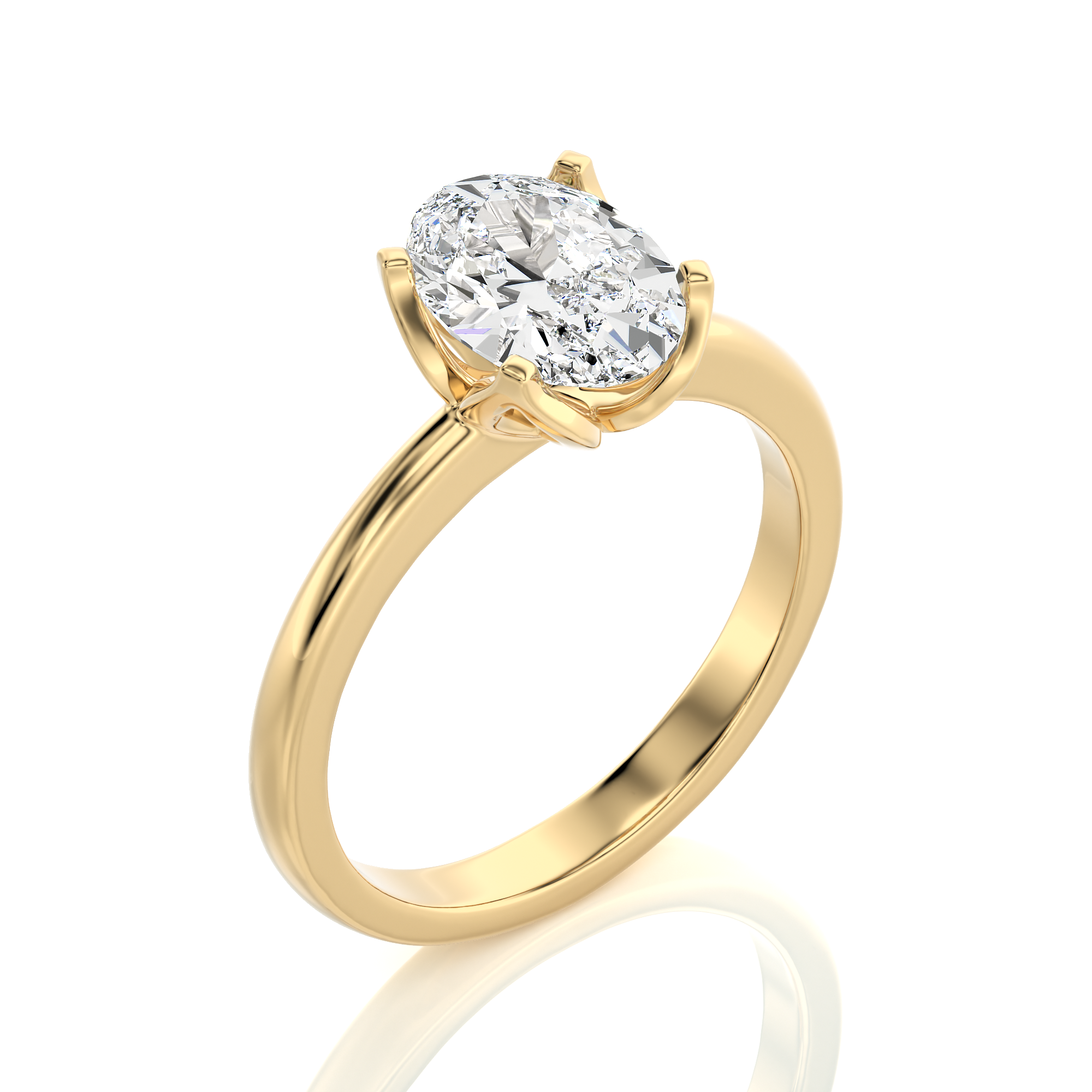 Simply Starlike Solitaire Engagement Ring