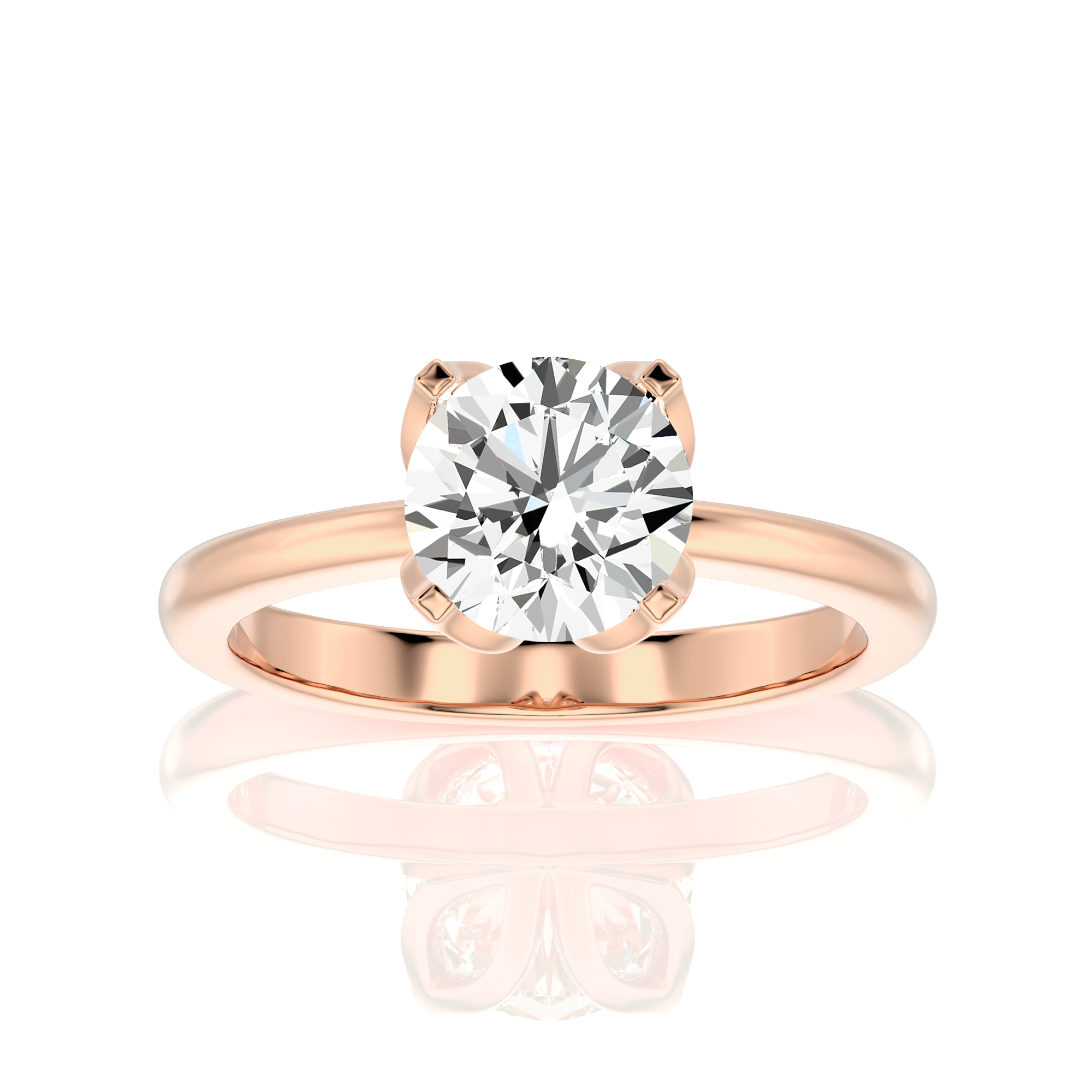 Simply Starlike Solitaire Engagement Ring