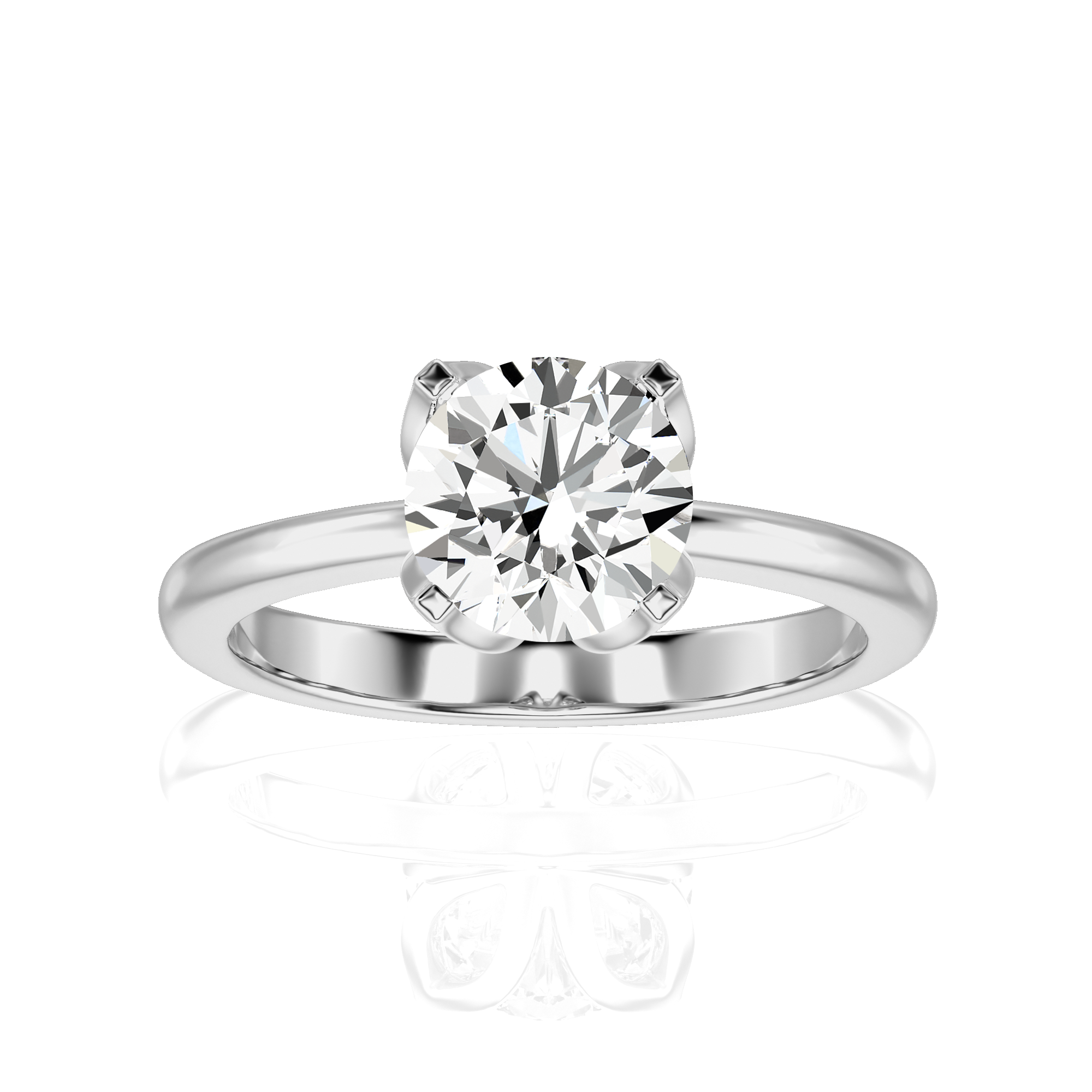 Simply Starlike Solitaire Engagement Ring