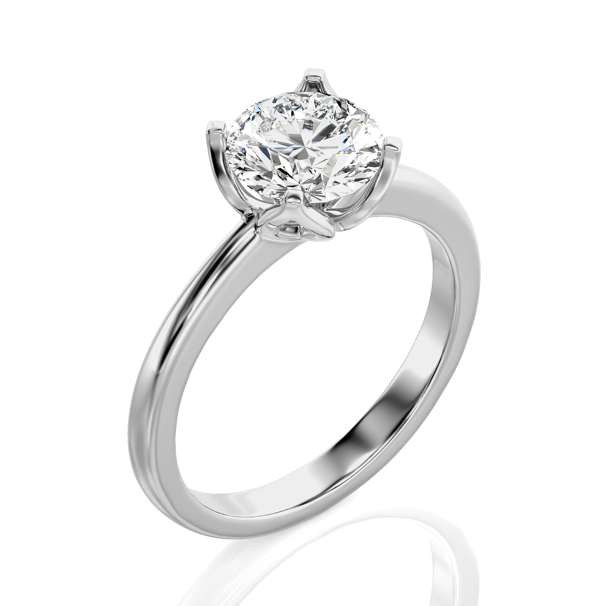 Simply Starlike Solitaire Engagement Ring