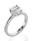 Simply Starlike Solitaire Engagement Ring