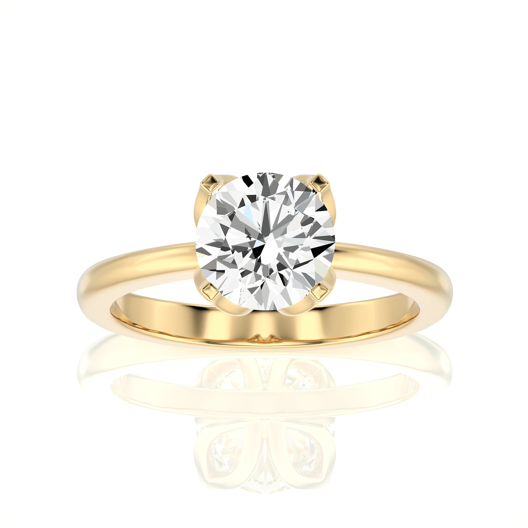 Simply Starlike Solitaire Engagement Ring