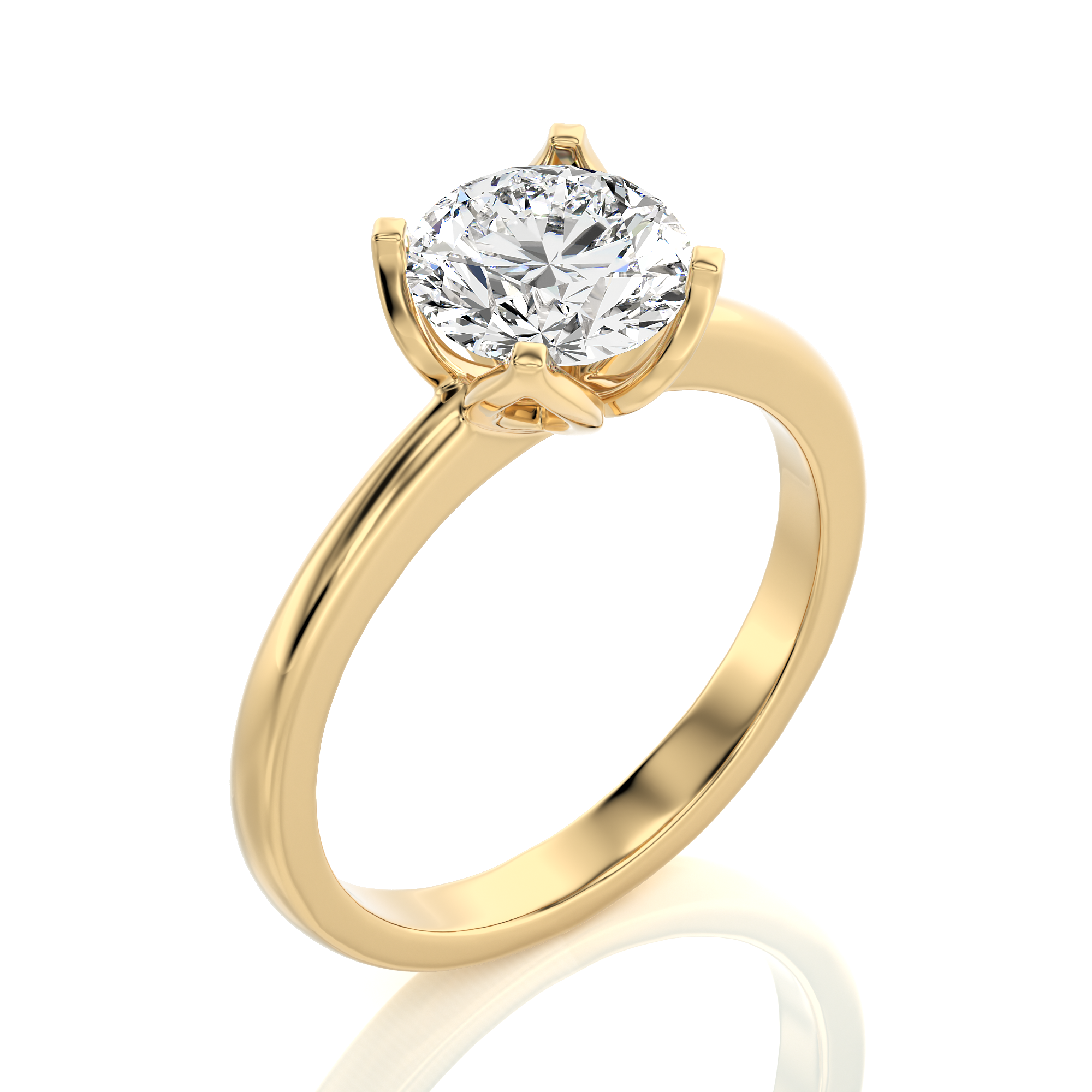 Simply Starlike Solitaire Engagement Ring