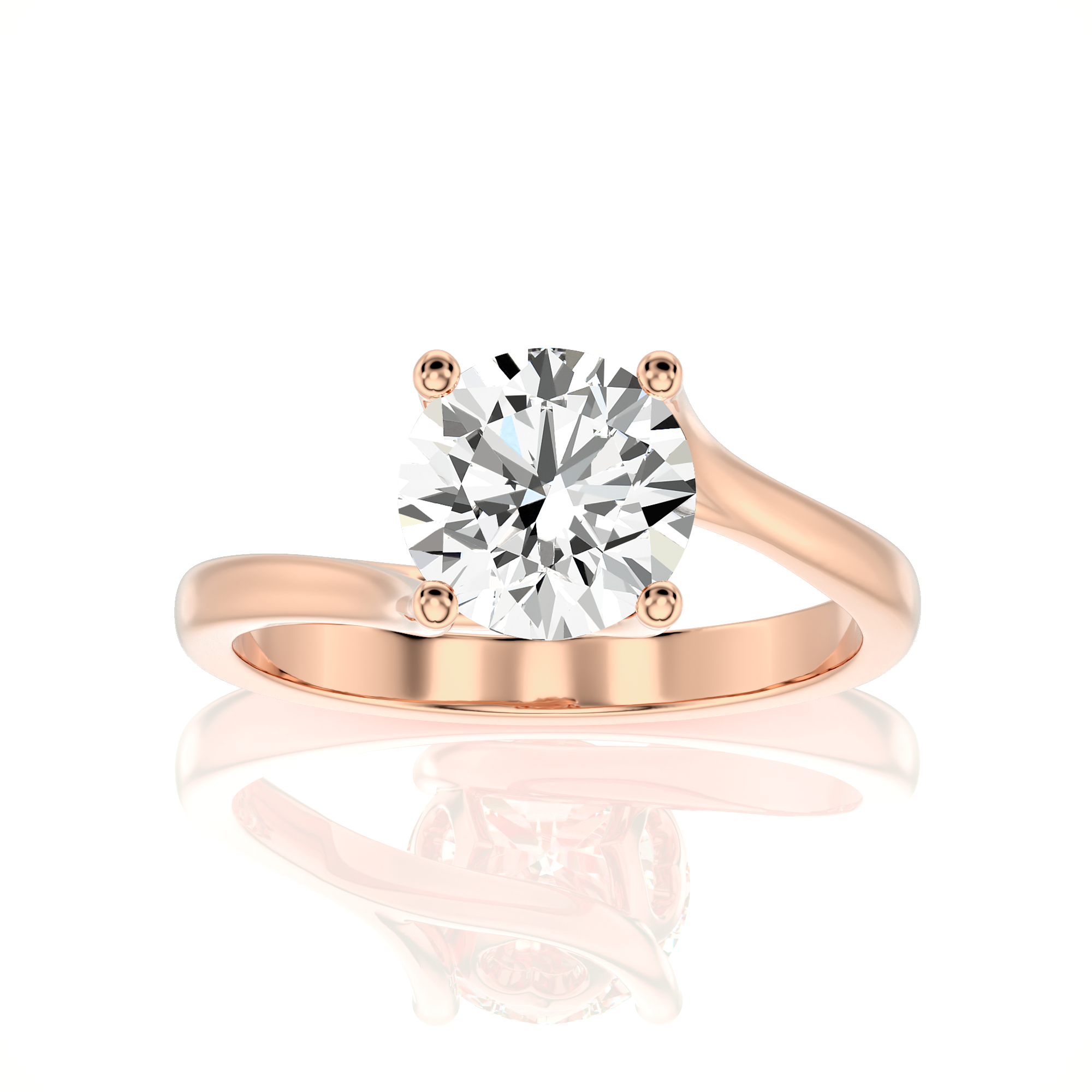 Eternal Embrace Crossover Engagement Ring