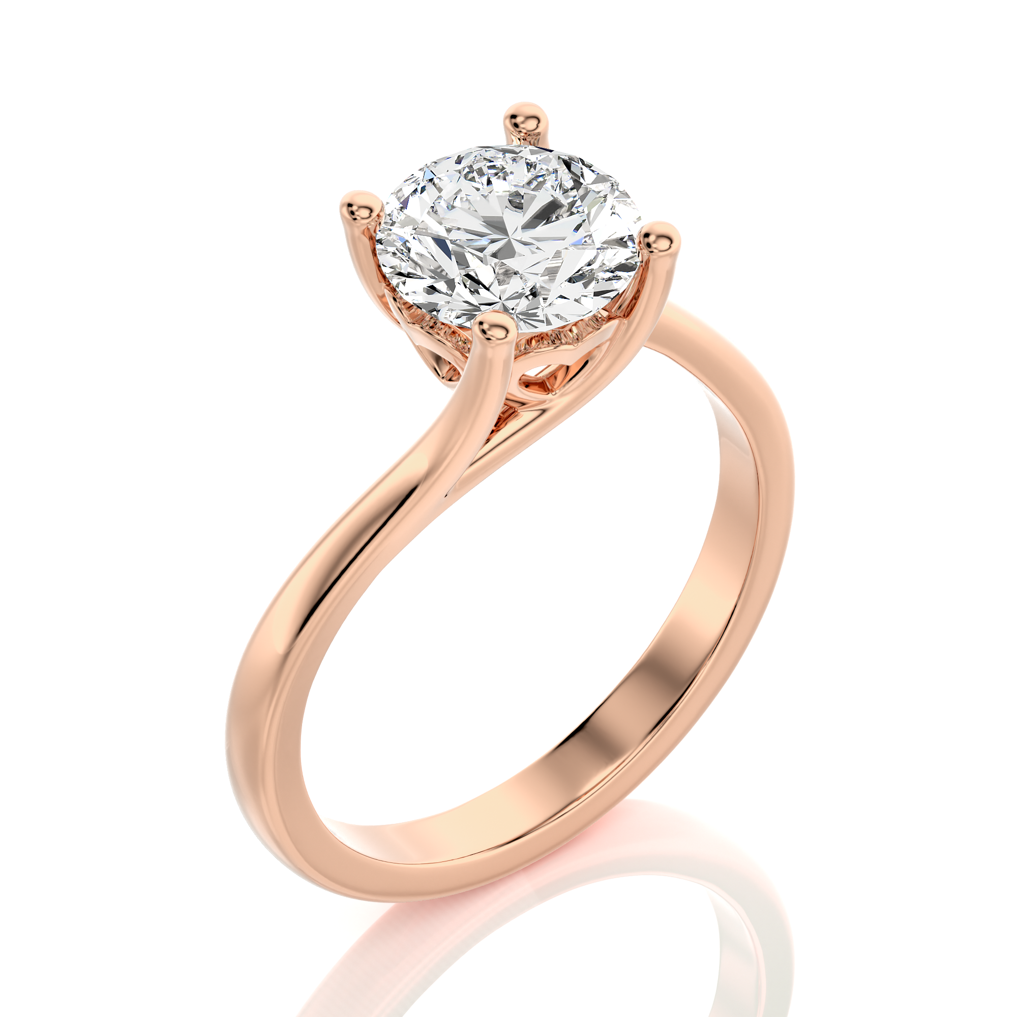 Eternal Embrace Crossover Engagement Ring