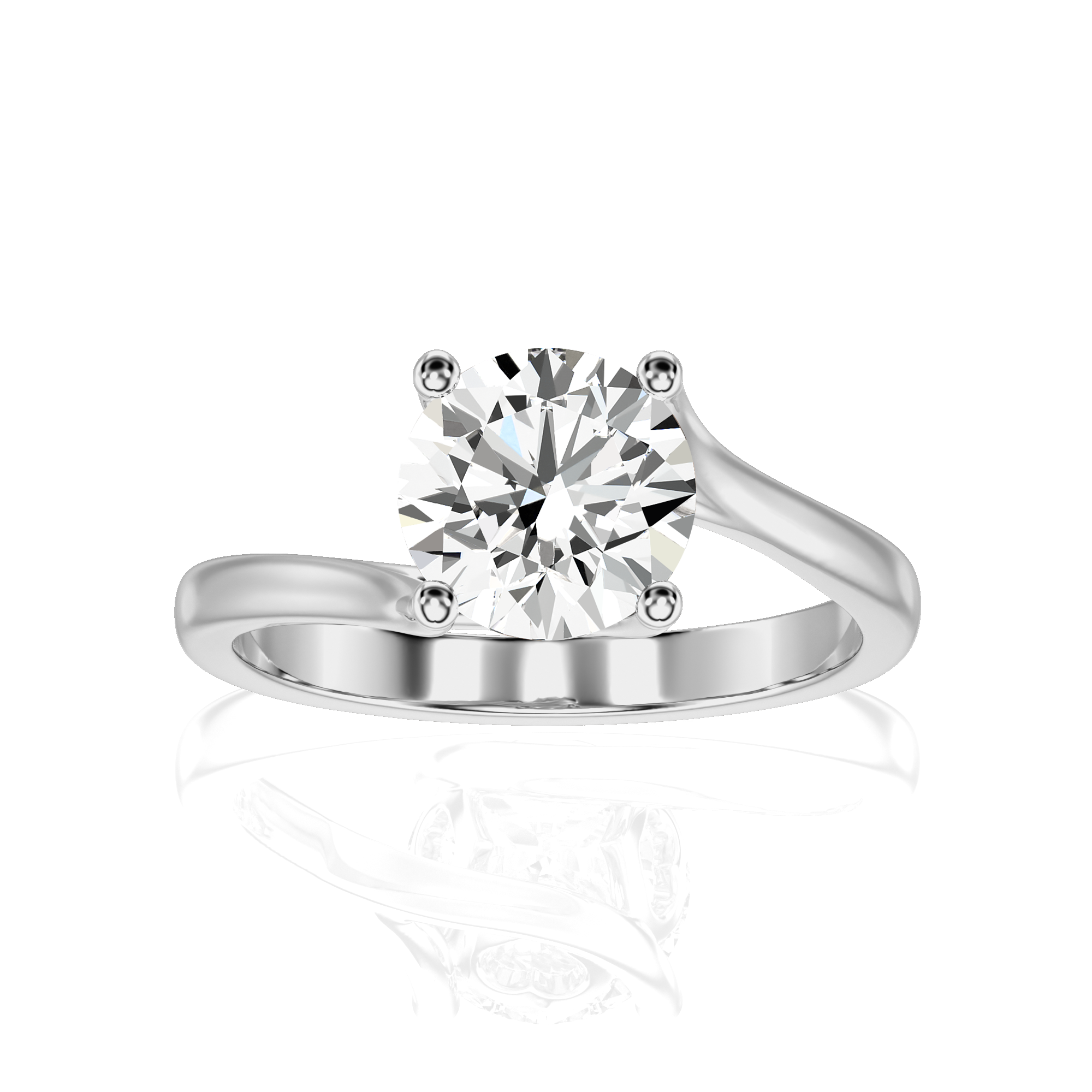 Eternal Embrace Crossover Engagement Ring