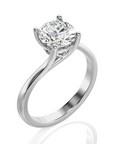 Eternal Embrace Crossover Engagement Ring