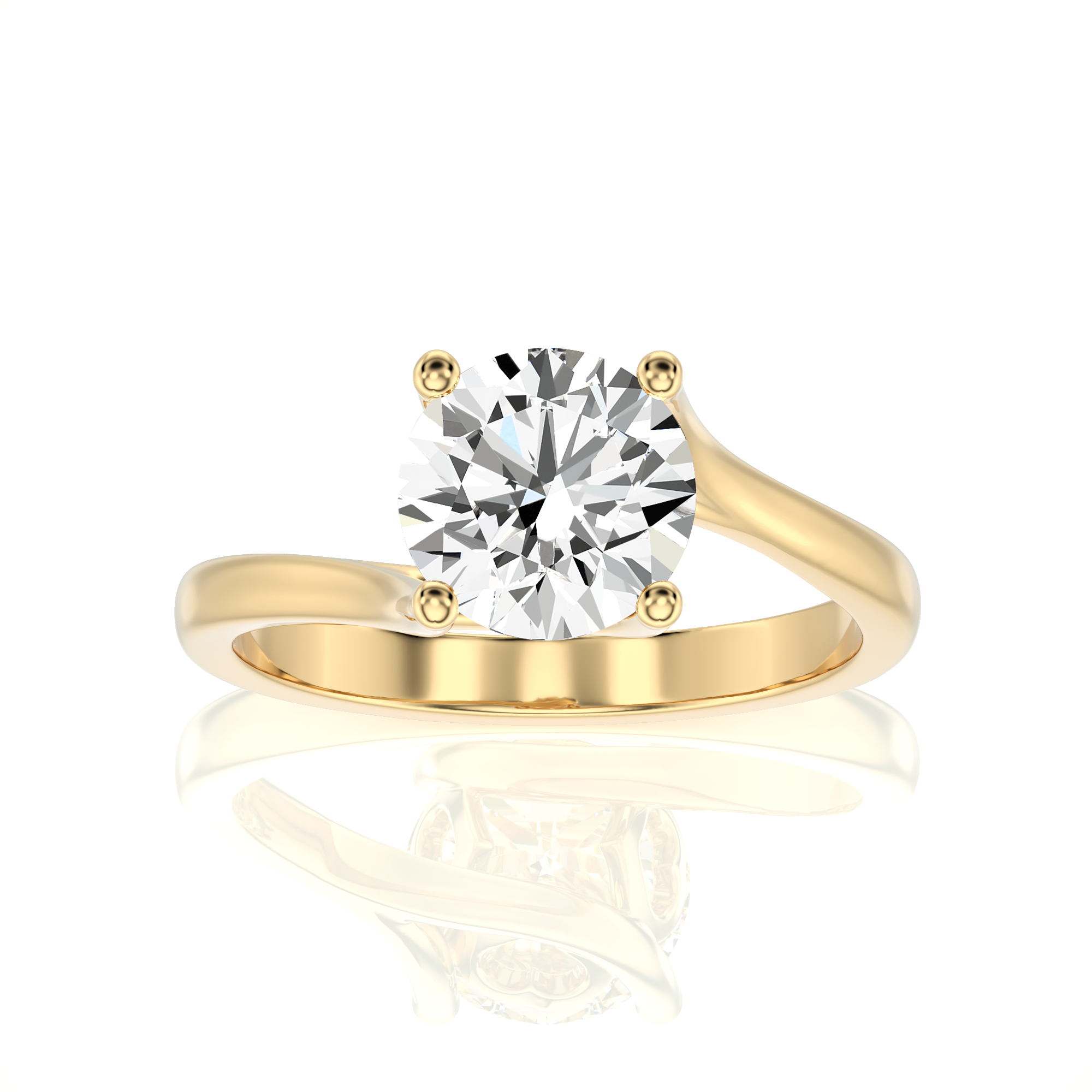 Eternal Embrace Crossover Engagement Ring