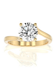 Eternal Embrace Crossover Engagement Ring