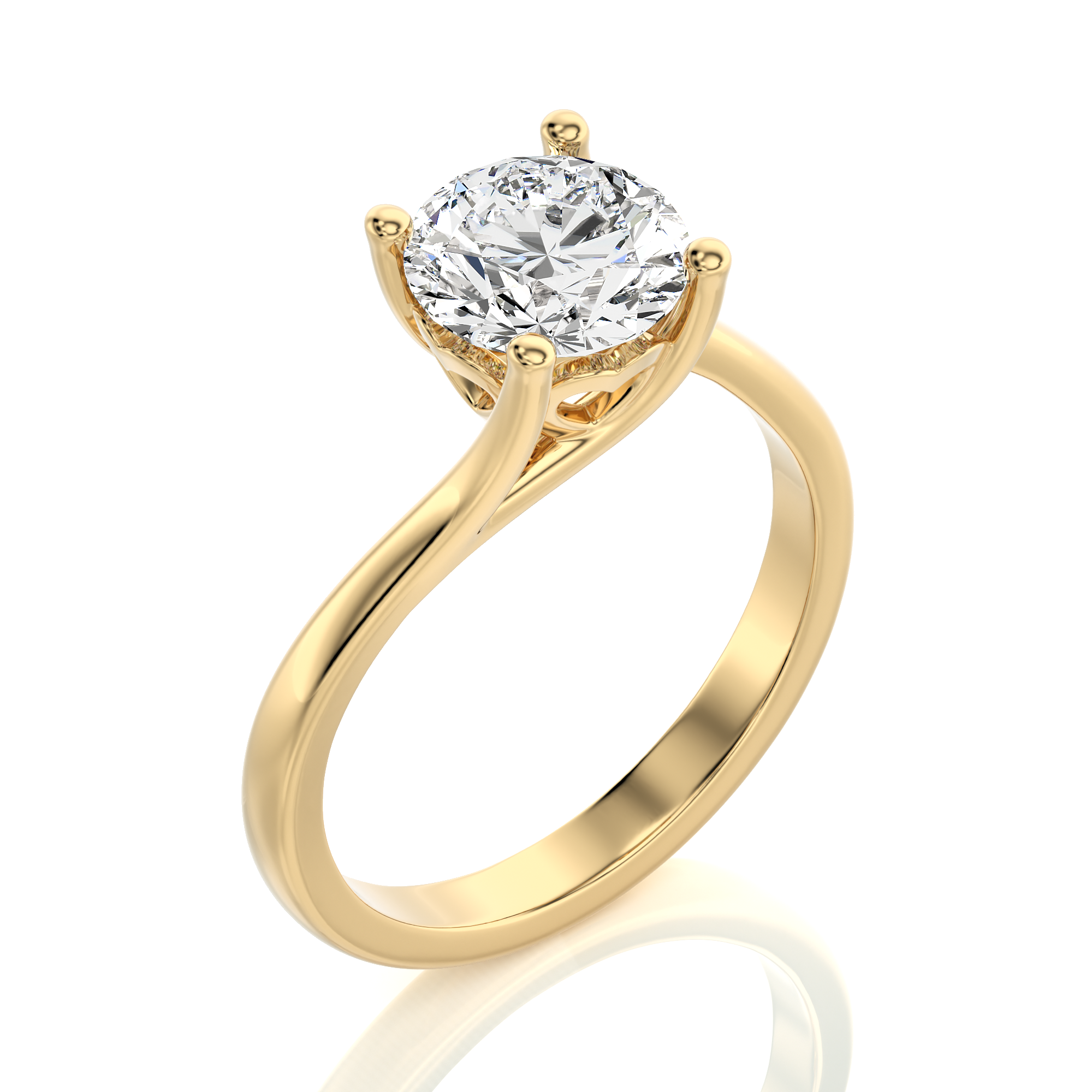 Eternal Embrace Crossover Engagement Ring