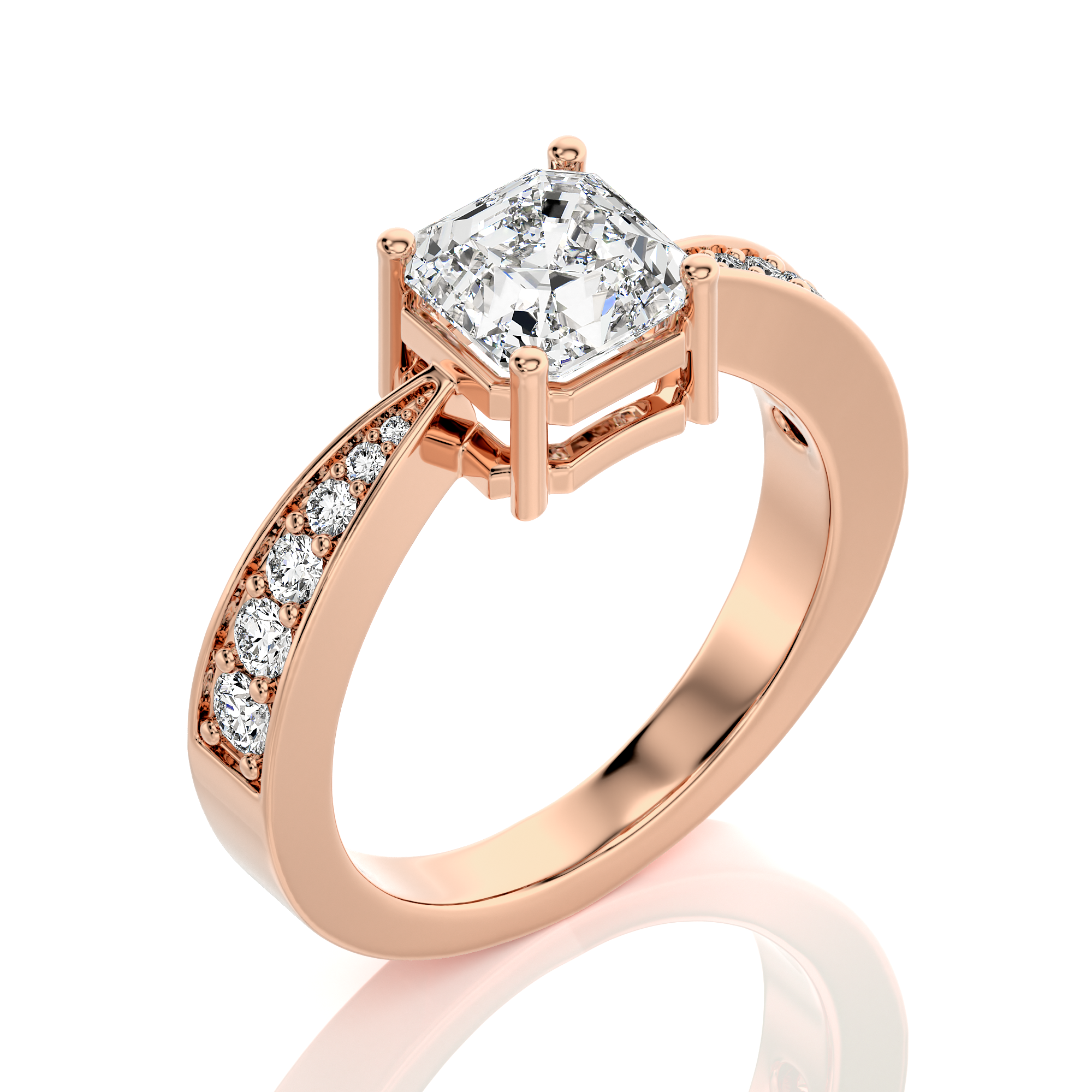 Soulful Splendor Pave Diamond Engagement Ring