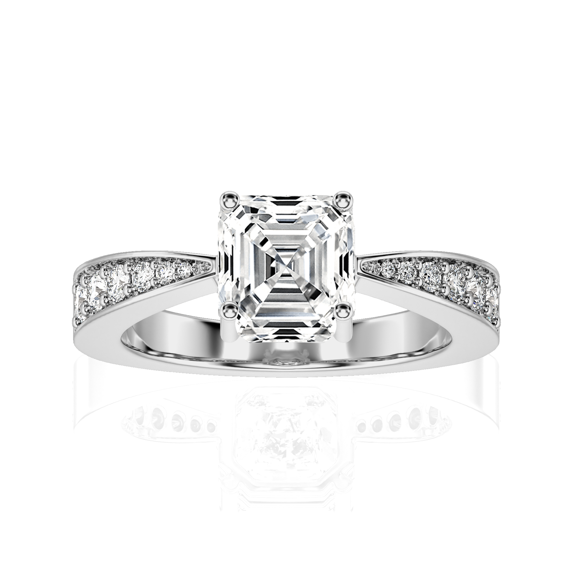 Soulful Splendor Pave Diamond Engagement Ring