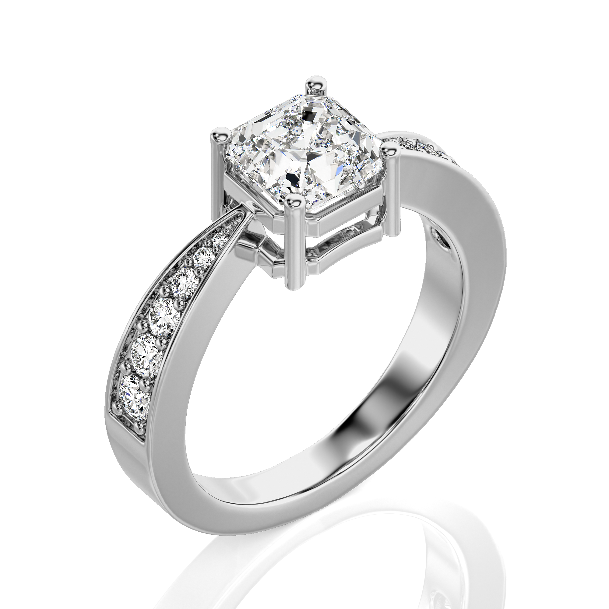 Soulful Splendor Pave Diamond Engagement Ring