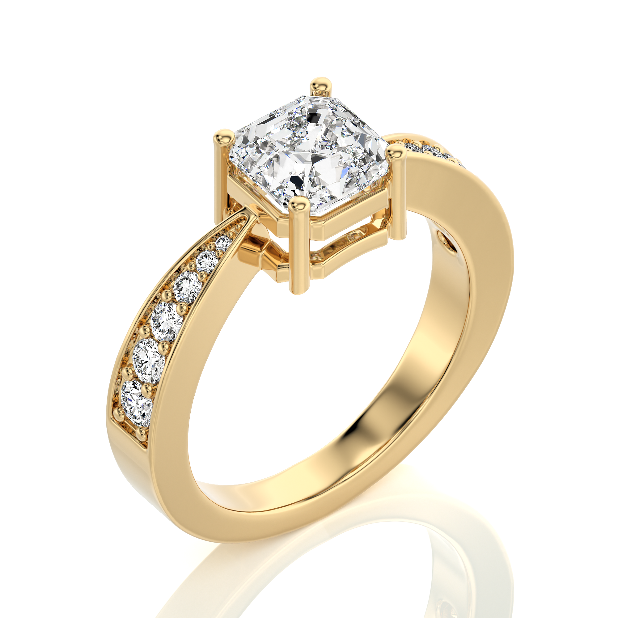 Soulful Splendor Pave Diamond Engagement Ring