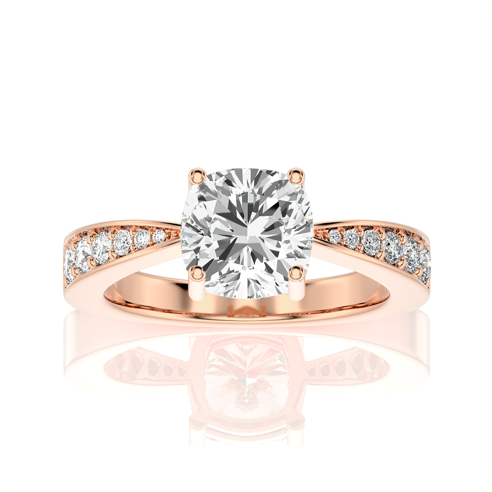 Soulful Splendor Pave Diamond Engagement Ring