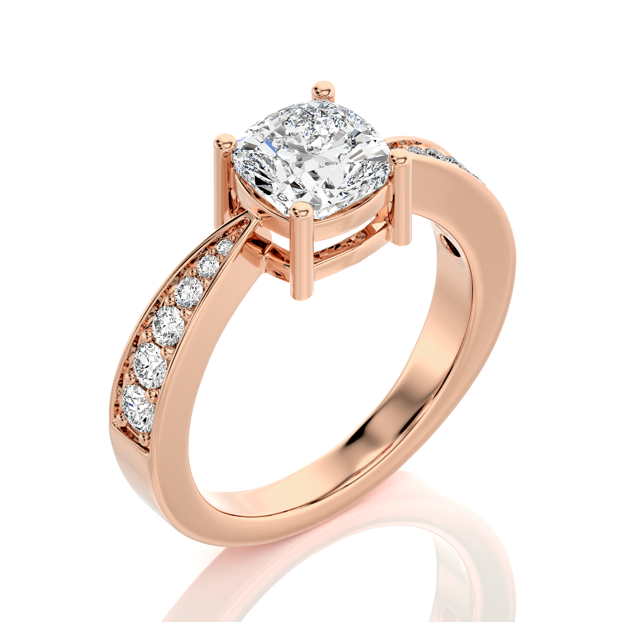 Soulful Splendor Pave Diamond Engagement Ring