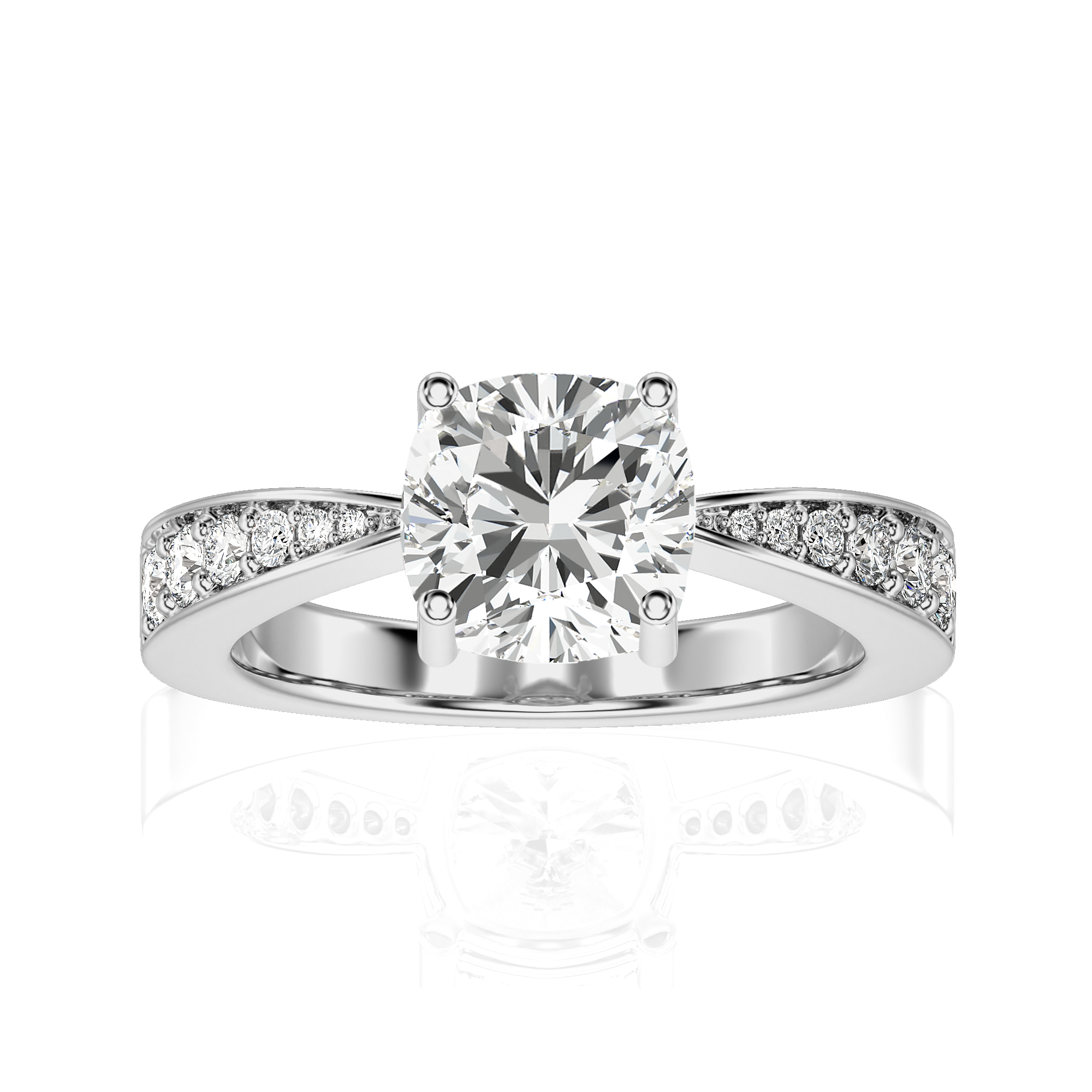 Soulful Splendor Pave Diamond Engagement Ring