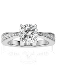 Soulful Splendor Pave Diamond Engagement Ring