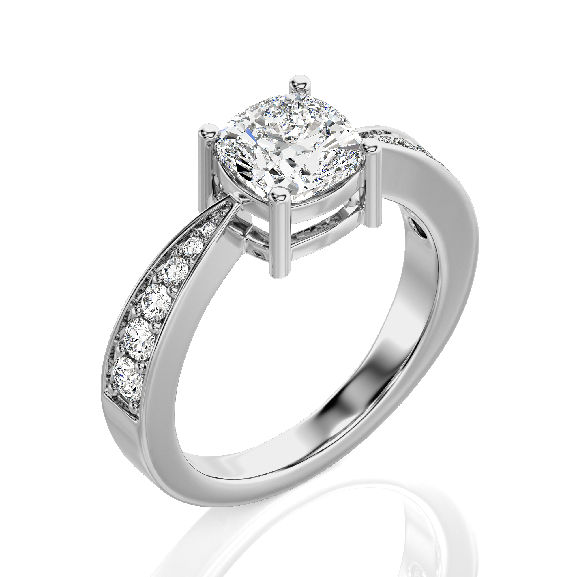 Soulful Splendor Pave Diamond Engagement Ring