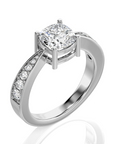 Soulful Splendor Pave Diamond Engagement Ring
