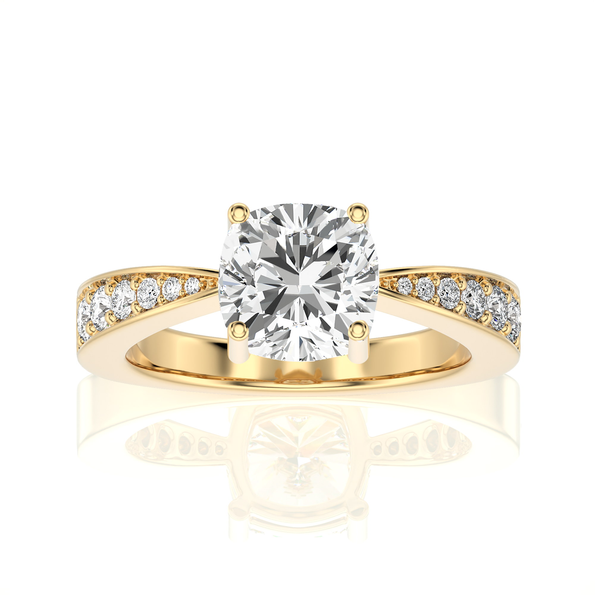 Soulful Splendor Pave Diamond Engagement Ring