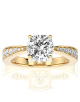 Soulful Splendor Pave Diamond Engagement Ring