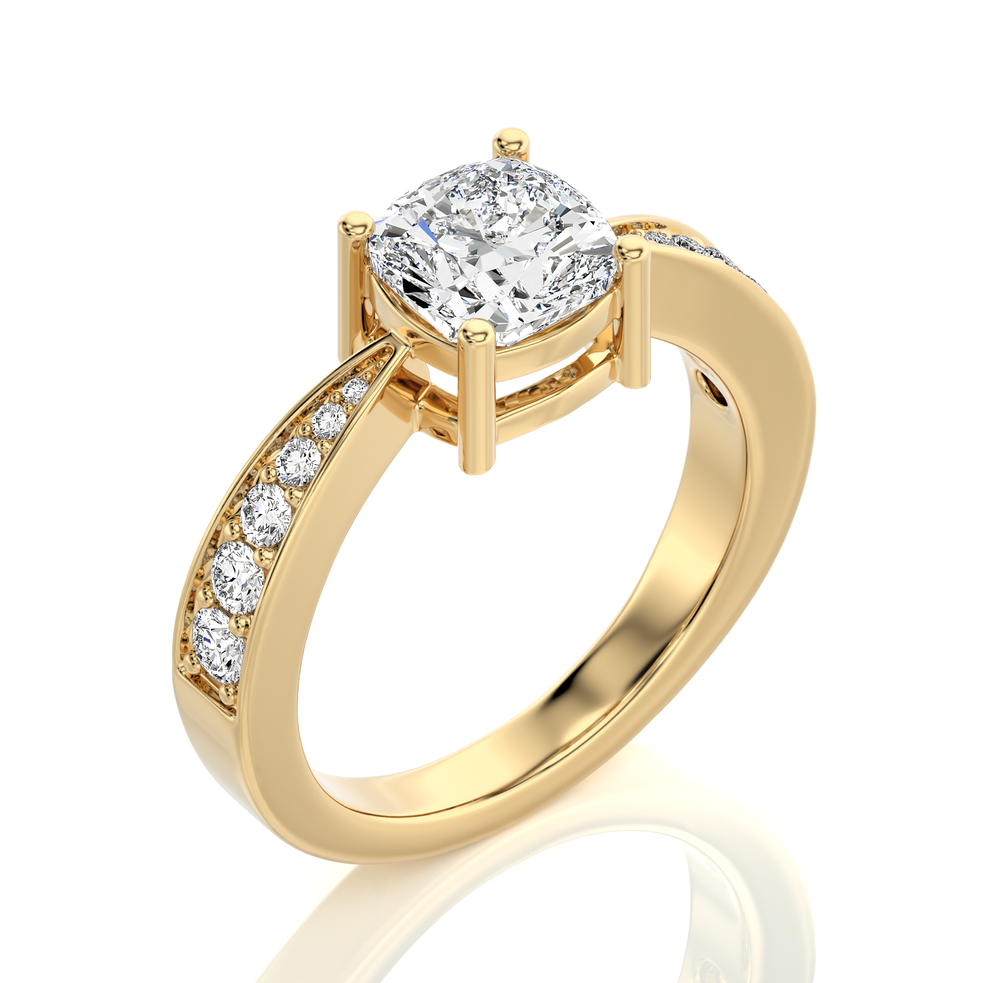 Soulful Splendor Pave Diamond Engagement Ring