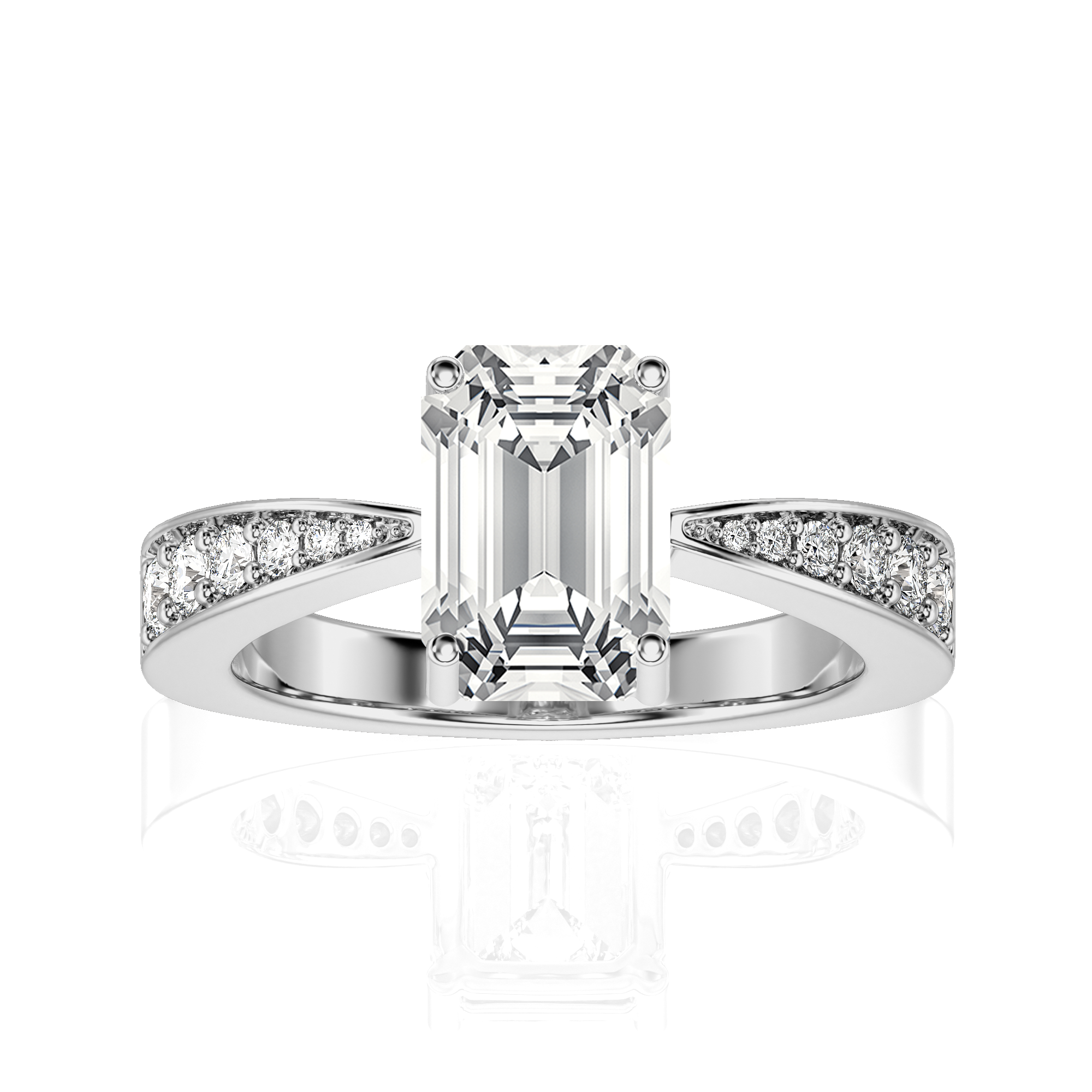 Soulful Splendor Pave Diamond Engagement Ring