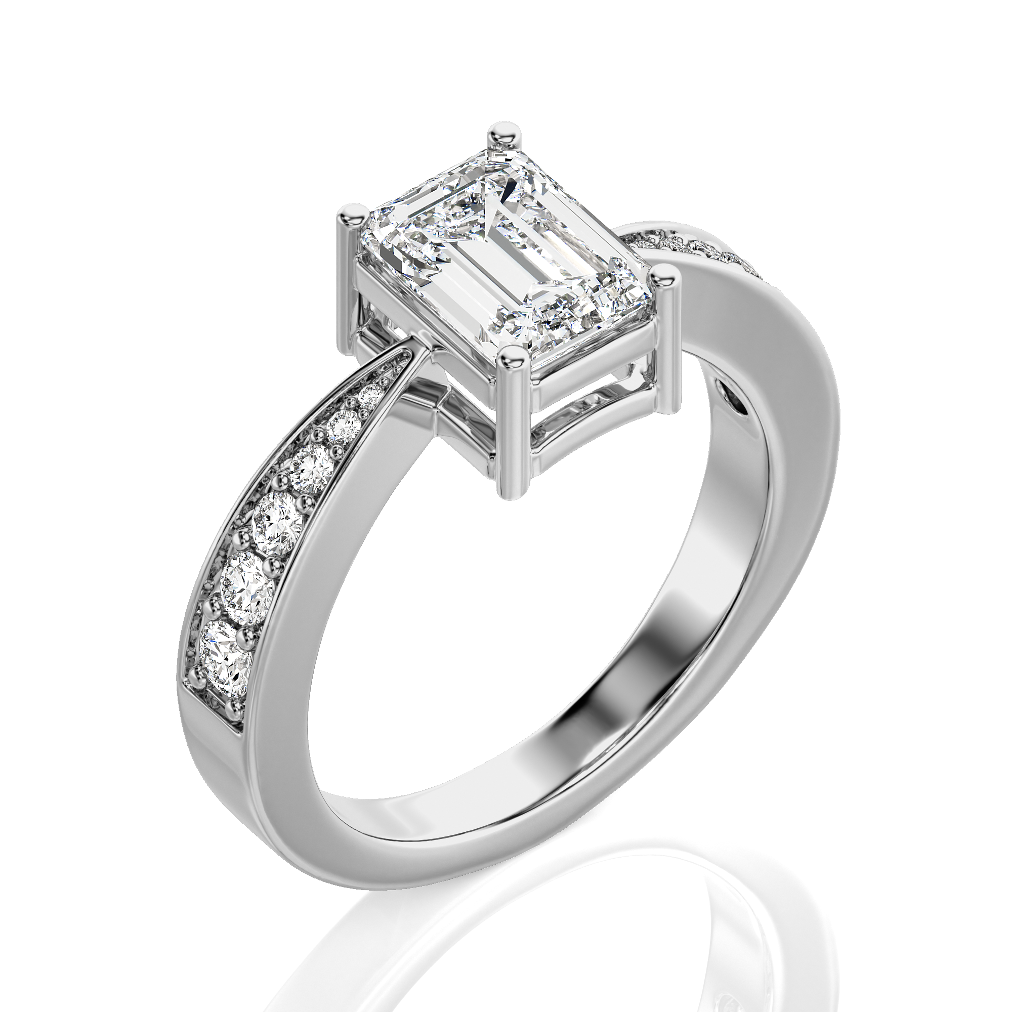 Soulful Splendor Pave Diamond Engagement Ring