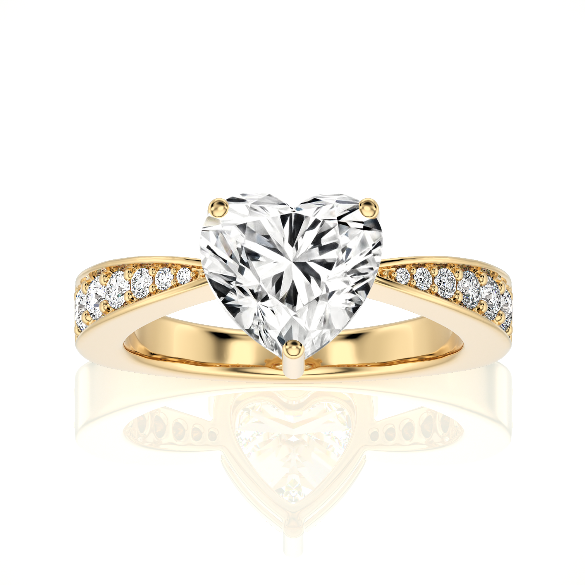 Soulful Splendor Pave Diamond Engagement Ring