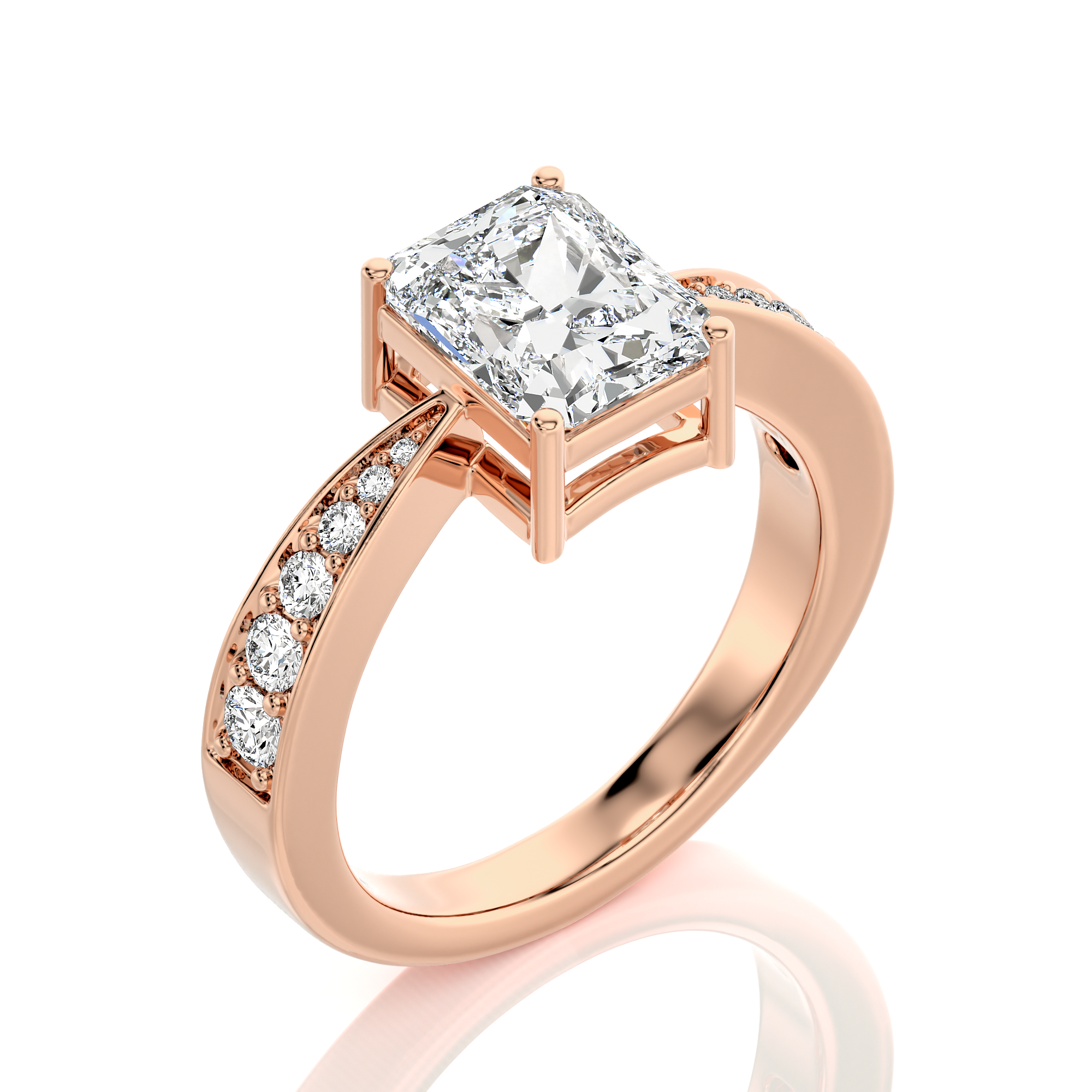 Soulful Splendor Pave Diamond Engagement Ring