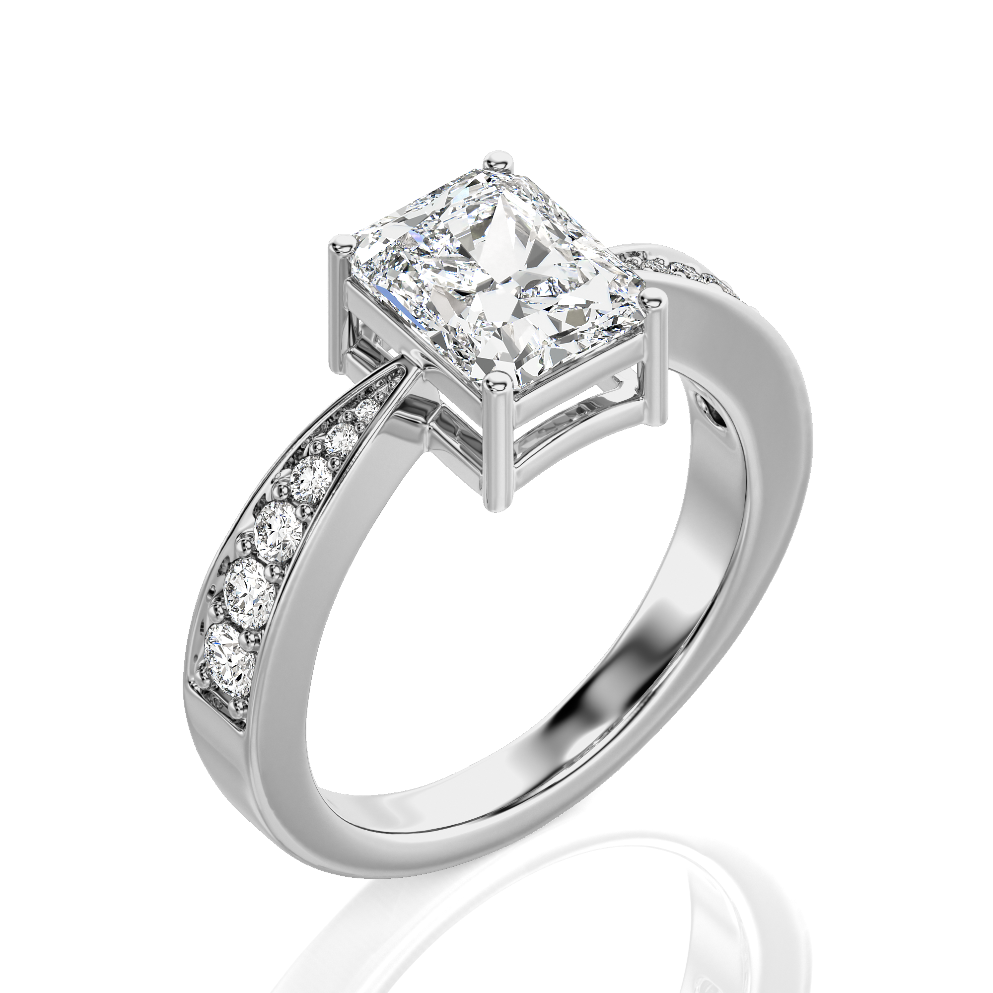 Soulful Splendor Pave Diamond Engagement Ring
