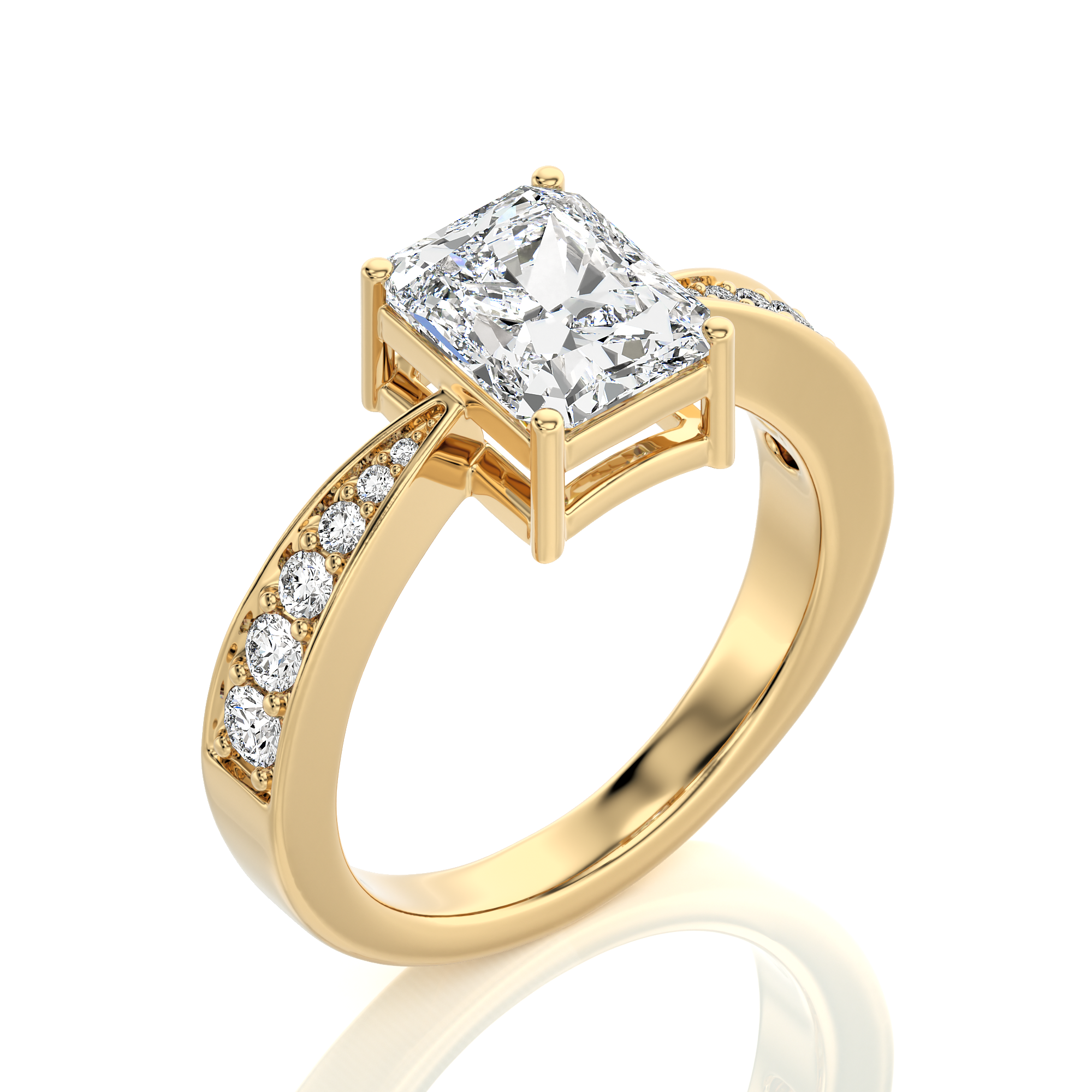 Soulful Splendor Pave Diamond Engagement Ring